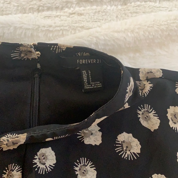 [F21] Romper Flower Print Dress - Picture 6 of 6